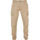 Cargohose URBAN CLASSICS "Herren Double Cargo Twill Jogging Pants" Gr. 34, Normalgrößen, beige (warmsand) Herren Hosen Cargohosen