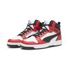 Sneaker PUMA "Rebound Sneakers Erwachsene", Gr. 38.5, rot (weiß schwarz for all time rot), Obermaterial: Synthetik; Futter: Textil; Innensohle: Keine Angabe, Textil; Laufsohle: Gummi, Schuhe