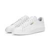Sneaker PUMA "Smash 3.0 L Sneakers Erwachsene", Gr. 45, weiß (weiß gold), Obermaterial: Leder, Synthetik; Futter: Textil; Innensohle: Textil; Laufsohle: Gummi, Schuhe