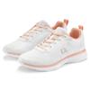 Sneaker LASCANA, Damen, Gr. 43, rosa (weiß, rosé), Obermaterial: 60% Textilmaterial, 40% Lederimitat. Futter: 100% Textilmaterial. Decksohle: 100% Textilmaterial. Laufsohle: 100% Synthetik, unifarben, kontrastfarbene Details, casual, Schuhe,...