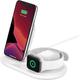 BELKIN Wireless Charger "Belkin drahtloses 3-in-1 Ladegerät für iPhone, Apple Watch und AirPods" Ladegeräte weiß Ladegeräte