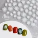 Autocollants 3D semi-transparents pour manucure 1 pièce décalcomanies autocollantes pour nail art