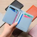 Porte-cartes en cuir portable pour documents fentes multiples solide universel carte de crédit