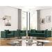 Everly Quinn Gesuino 3 Piece Velvet Living Room Set Velvet in Green | 30 H x 86 W x 34 D in | Wayfair Living Room Sets