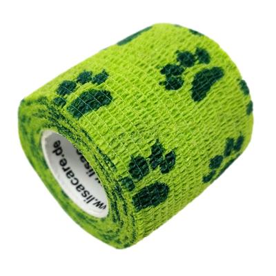 LisaCare Kohäsive Bandage 5cm - Pfote Grün 12 St Bandage(s) Image