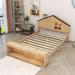Isabelle & Max™ Full Size Wood Platform Bed w/ LED Lights & Shelf Wood in Brown | 39 H x 60 W x 87 D in | Wayfair 6CC8F968DBB14B208058CC5C84A27008