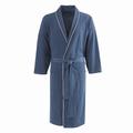 Robe de chambre chambray homme bleu nuit M