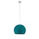 Suspension simple coupole S bleu paon