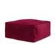 Pouf velours rubis 50x50x25 cm