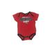 NFL Short Sleeve Onesie: Red Solid Bottoms - Size 3-6 Month