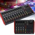 Miumaeov Professional 12 Channel Mixer Console USB Bluetooth Live Studio Audio Power Mixing Board Amplifier 110V