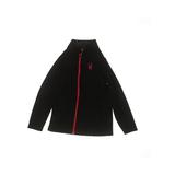 Spyder Jacket: Black Solid Jackets & Outerwear - Kids Boy's Size 10