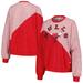 "Women's G-III 4Her by Carl Banks Red Chicago Bulls Benches Split Pullover Sweatshirt"