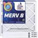 Filter King 17.5x39.5x1 Air Filter | 4-PACK | MERV 8 HVAC Pleated A/C Furnace Filters | MADE IN USA | Actual Size: 17.5 x 39.5 x .75