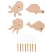 Animal Head Hook Wood Clothes Hangers Multipurpose Storage Hooks Hat Coat Oak Hanging for Decorations