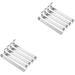 Wall Siding Hooks Punch Free Ceiling 2 Sets Heavy Duty Clothes Rack Metal Clothing Outdoor for Hanging Stainless Steel