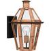 Quoizel Burdett 1-Light Aged Copper Outdoor Wall Lantern