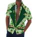 YUHAOTIN St. Patrick s Day Mens St. Patricks Day Printed Short Sleeved Lapel Shirt Fishing Shirt Mens Shirts Short Sleeve Xxxl