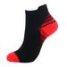 Oucaili Compression Socks Low Cut Sports Sock Running Ankle Socks Athletic Socks Red L/XL