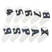 10Pcs Golfs Club Protective Cover Golfs Head Lid PU Golfs Club Head Cover Putter Sleeve