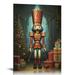 ONETECH Christmas Nutcracker Poster Art Print Holiday Decorations and Cheer Joyful Christmas Wall Art Winter Holidays Whimsical Gift Print Decor Christmas Nutcracker