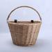Bicycle Wicker Woven Basket with Handle Supermarket Shopping Rattan Basket New