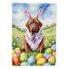 Dogue de Bordeaux Easter Egg Hunt House Flag 28 in x 40 in