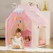 LOAOL Kids Play Tent with Two Doors Middle Sized Indoor Playhouse Tent for Baby Girls and Boys Imaginative Cotton Tent
