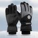 Goulian Winter Snowboard Ski Gloves Breathable Waterproof Gloves for Outdoor Fishing Trip Dating Shopping