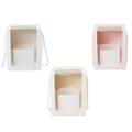 3 Pcs Floral Boxes White Bags Clear Packaging Flower Packing Storage Case Paper