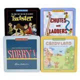 WS Game Company Candy Land Chutes and Ladders Sorry! and Twister Nostalgia Tin Collection of Classic Board Games