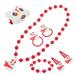 1 Set of Girls Jewelry Set Toddler Necklace Girls Pretend Play Toy Jewelry Set Bead Necklace Set