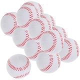 12 Pcs Outdoor Playset Practice Baseballs Gifts for Baseball Players Training Small Baseball Baseballs Sponge Baseball Sports Outdoor White Pu Child