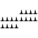 16 Pcs Wizard Hat Halloween Witch Ornament Adornment Hats Broadside Witches Decor for Kids