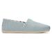 TOMS Women's Alpargata Soft Blue Heritage Canvas Espadrille Shoes Blue/Green, Size 5.5