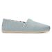 TOMS Women's Alpargata Soft Blue Heritage Canvas Espadrille Shoes Blue/Green, Size 8