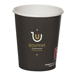 VEPATIM 100x Kaffeebecher CoffeeToGo Pappbecher Design GOURMET Fresh Coffee 100ml