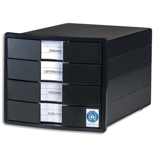 HAN 10128-13 Schubladenbox IMPULS KARMA - A4/C4, geschlossene SchublLaden, öko-schwarz Image