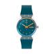 Swatch Blue Away Quartz Blue Dial Blue Silicone Strap Unisex Watch SO28K700