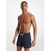 Michael Kors Striped Woven Swim Trunks Blue M