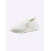 Slipper KANGAROOS, Damen, Gr. 39, grau (weiß, grau), Textil, sportlich, Schuhe