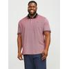 Poloshirt "Paulus Polo", Herren, Gr. 6XL (72/74), rot, Piquu00e9, Obermaterial: 100% Baumwolle, JACK & JONES PLUSSIZE, meliert, modisch, normal normal, Kurzarm gerader Abschluss kontrastfarben, Shirts, bis Größe 6XL
