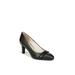 Women's Gio Pump Pump by LifeStride in Black Faux Leather (Size 11 M)