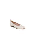 Women's Cameo Casual Flat by LifeStride in Beige Faux Leather (Size 11 M)