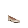 Women's Cameo Casual Flat by LifeStride in Gold Faux Leather (Size 10 M)
