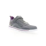 Wide Width Women's Travel Active Axial Fx Sneaker by Propet in Grey Purple (Size 7 1/2 W)