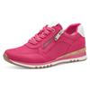 Keilsneaker MARCO TOZZI, Damen, Gr. 36, pink, Textil, Lederimitat, Veloursleder, sportlich, Schuhe, Freizeitschuh, Halbschuh, Schnürschuh in veganer Verarbeitung