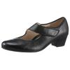 Spangenpumps ARA "CATANIA", Damen, Gr. 5,5 (38,5), schwarz, Glattleder, elegant, Schuhe, mit Klettriemchen