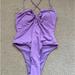 Zara Swim | Never Been Worn Purple Zara One Piece Size Small! Amazing Material | Color: Purple | Size: 2