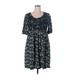 Suzanne Betro Casual Dress - A-Line: Teal Dresses - Women's Size X-Large